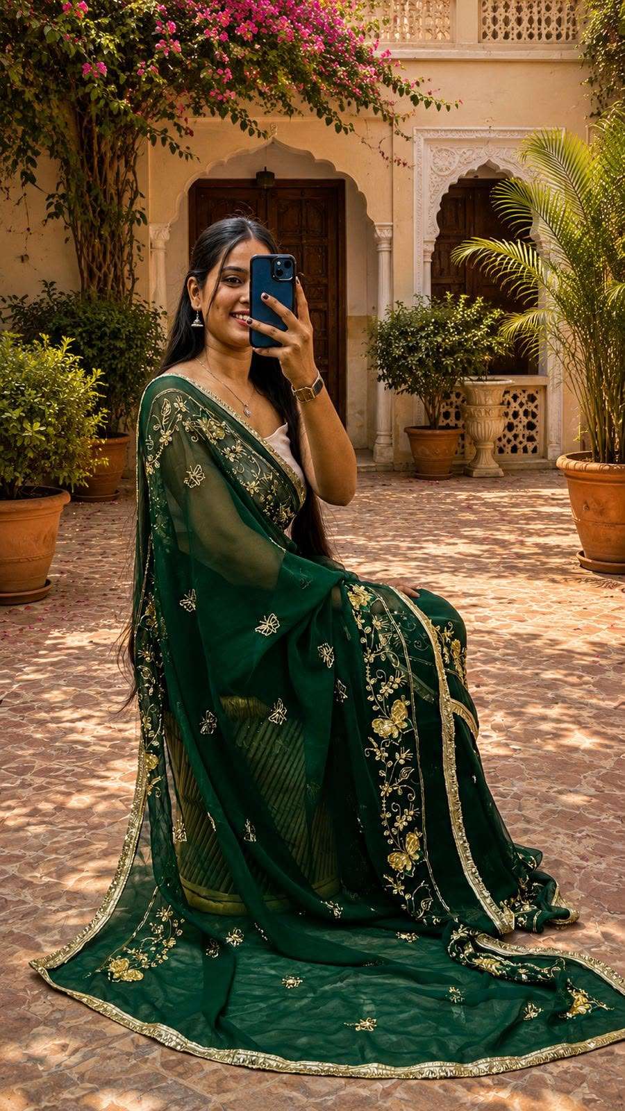 Butterfly Kardana Georgette Saree