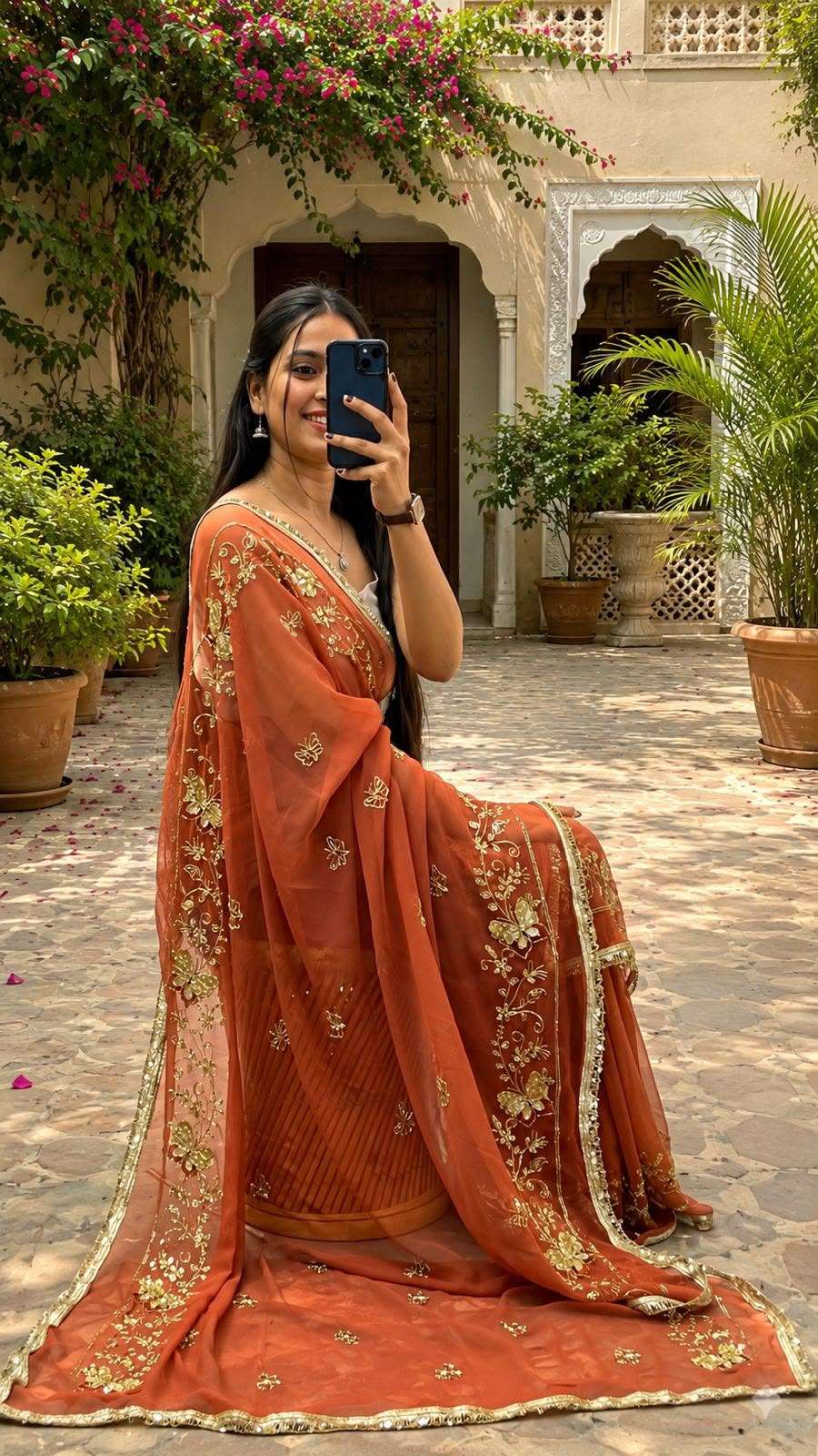 Butterfly Kardana Georgette Saree